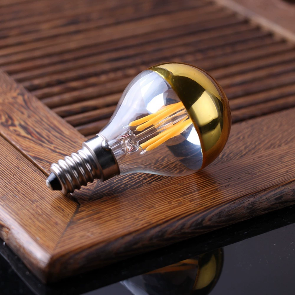 Серебристая LED-лампа Эдисона, 4W, 110V