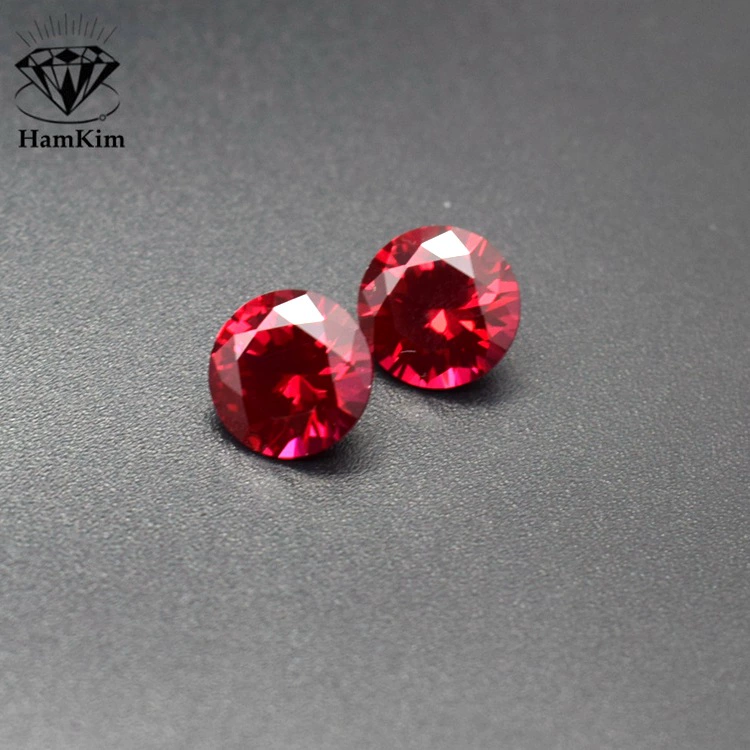 5#5 5 5 5 3.0 мм-18 мм синтетический рубин Ruby5#Глубокий розовый красный-устойчивый к высокой температуре искусственный камень