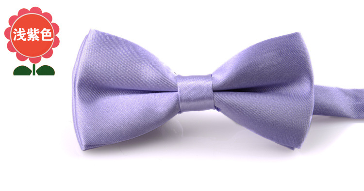 Directo de fábrica color puro pajarita masculina y femenina bebé doble arco rendimiento kindergarten color caramelo al por mayor