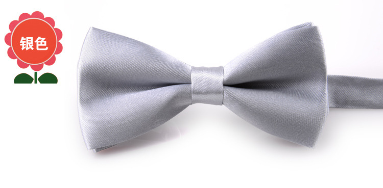 Directo de fábrica color puro pajarita masculina y femenina bebé doble arco rendimiento kindergarten color caramelo al por mayor