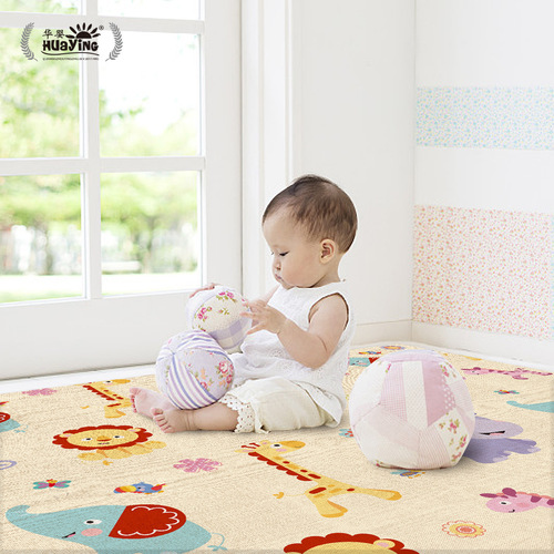 New Huaying infant household odorless and dirt-resistant roll-packed waterproof and anti-fall thickened crawling mat children's play mat