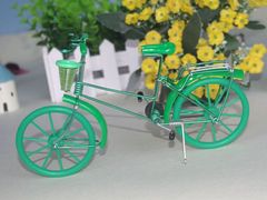【彩輪單車（加框）】金屬鋁絲車模手工自行車創意家居旅遊工藝品