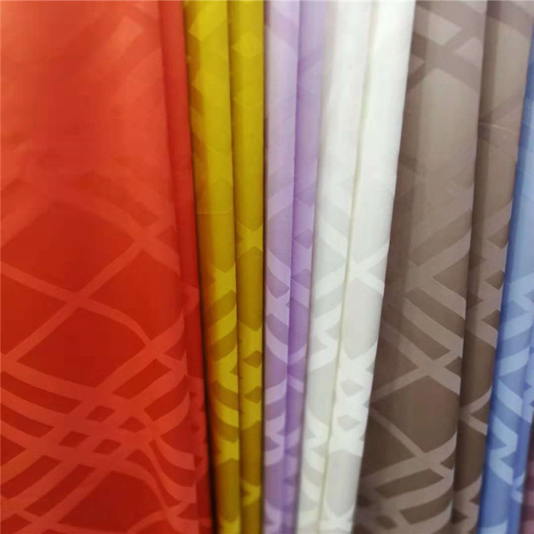 现货仿真丝提花色丁面料 色丁弹力提花布 春夏衬衫裙装服装布料