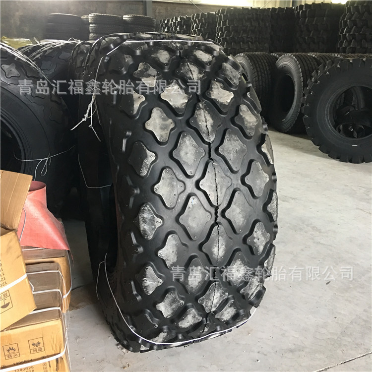 压路机轮胎 C-7菠萝花纹 浮力型花纹 23.1-26