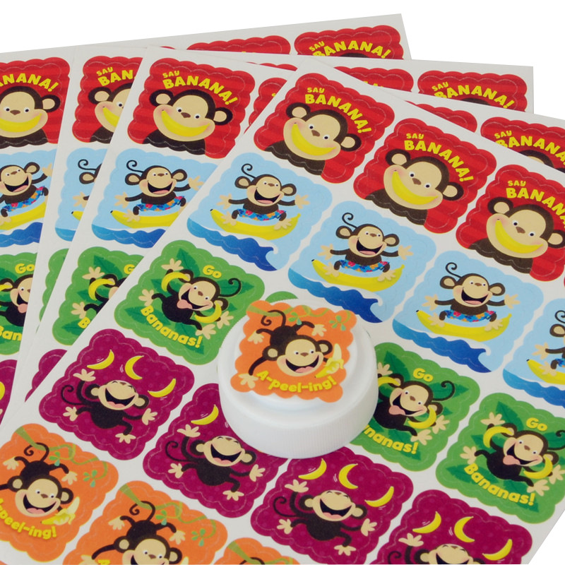 亚马逊热卖刮刮香贴纸除臭贴 香味贴纸 学生玩具贴纸 香味书签