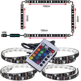 led灯带5v5050rgb灯带电视背光灯床头背光灯电视灯条亚马逊爆款