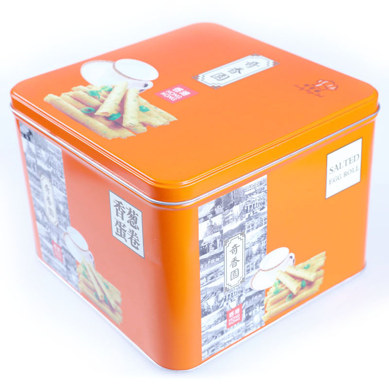 正方形铁盒 食品包装铁盒 蛋卷铁盒 马口铁盒 新款可制定厂家
