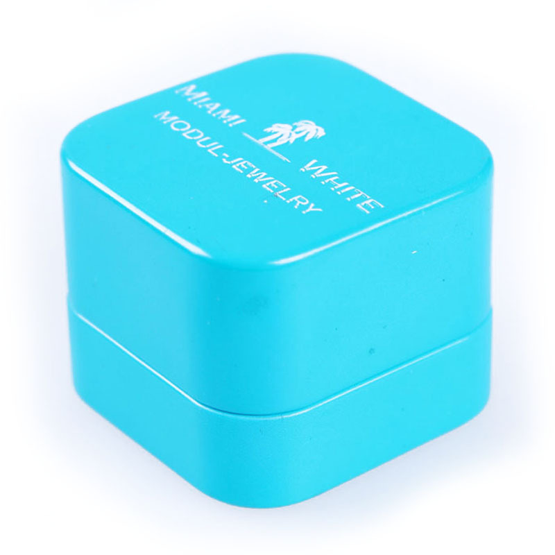 厂家直销正方形缩口马口铁盒小铁盒戒指耳环手链饰品包装礼品铁盒