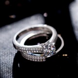 臻荣 Модное обручальное кольцо с цирконом, Aliexpress, микроинкрустация, европейский стиль