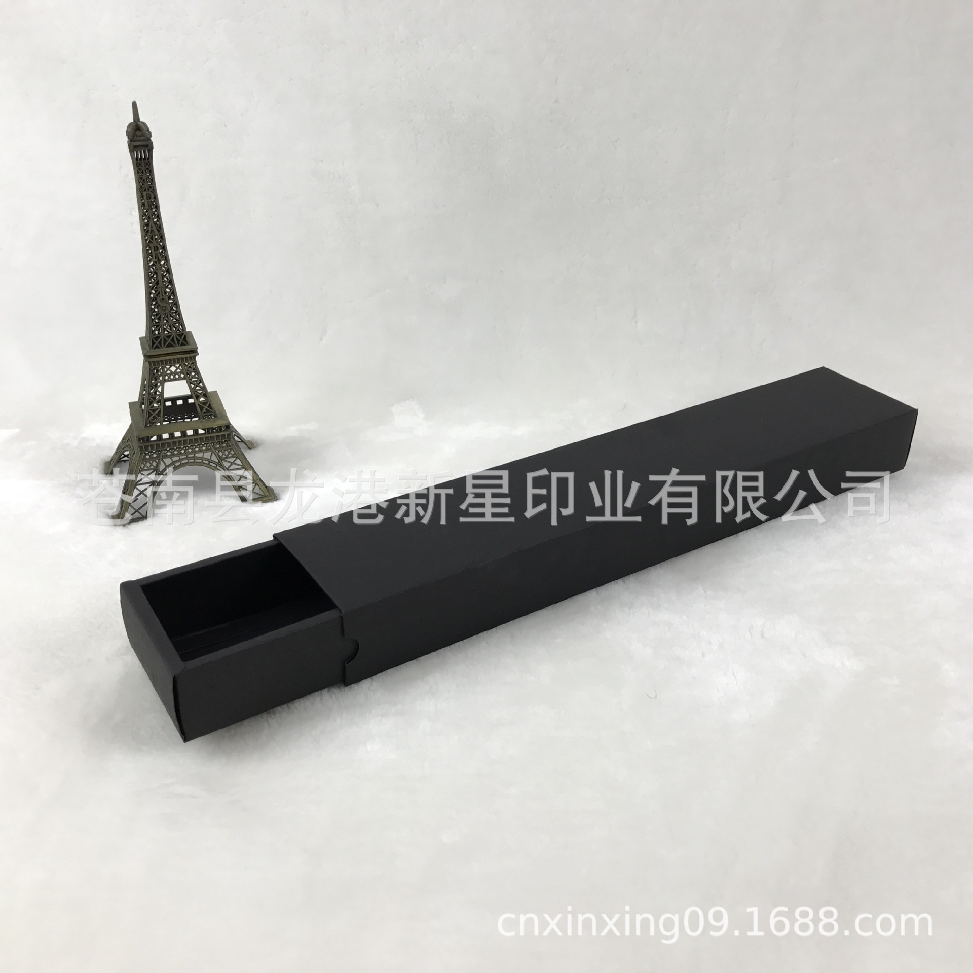 黑卡抽屉纸盒 白卡包装盒  马卡龙6个装礼盒生产