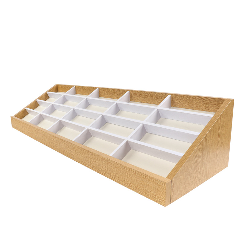 Exhibidores de Gafas de Alta Calidad de Marca Reconocida, Exhibidores de Gafas de Sol para Tiendas de Joyería y Grandes Almacenes, de Madera