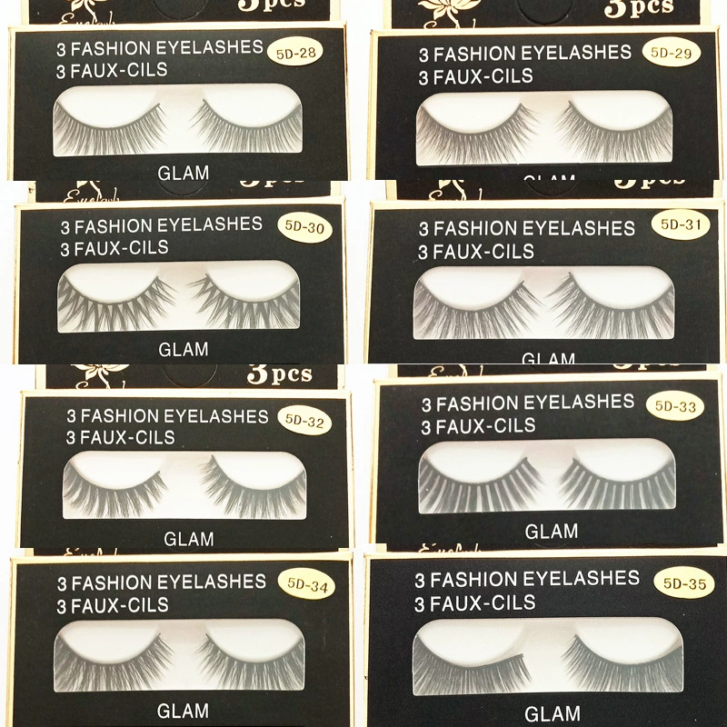 Lengthening three dimensional false eyelashes, 3D