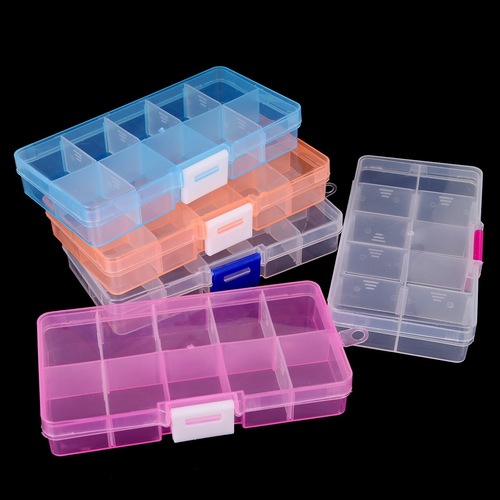 Simple and transparent plastic box, storage box, multifunctional storage and storage box, categorized storage jewelry box, jewelry box