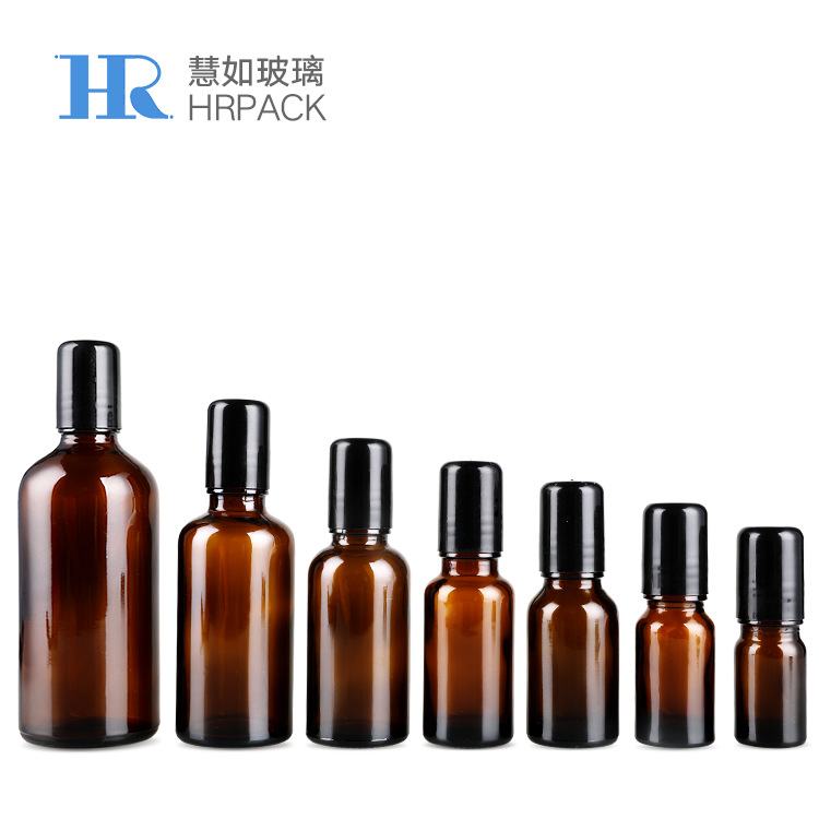 5ml10ml20ml30ml50ml100ml茶色滚珠精油瓶棕色玻璃走珠瓶护肤