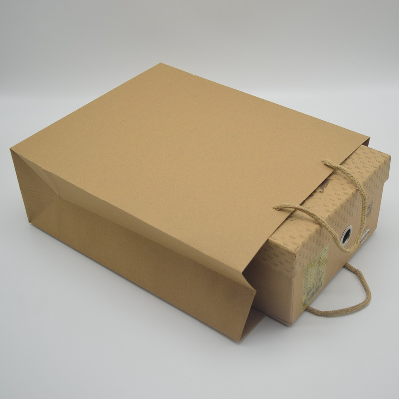 牛皮纸袋手提袋打包外卖包装袋印刷服装店袋子可logo