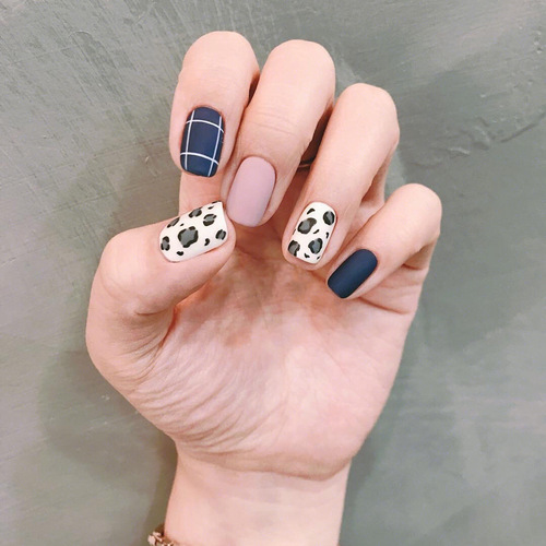 New Ins Xiaohongshu Leopard Print Nail Stickers Waterproof Durable European and American Nail Stickers Suitable for Pregnant Women Nail Decal
