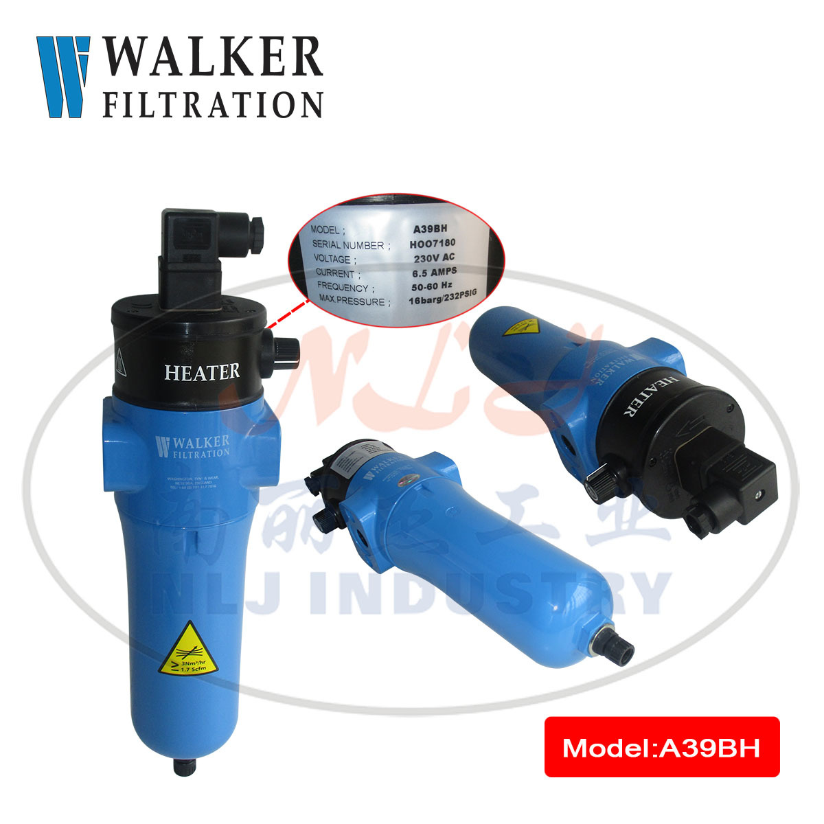 A39BH压缩空气加热器Walker(沃克)