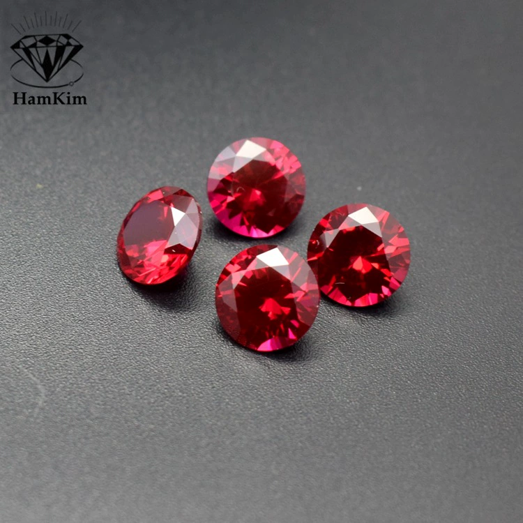 5#5 5 5 5 3.0 мм-18 мм синтетический рубин Ruby5#Глубокий розовый красный-устойчивый к высокой температуре искусственный камень