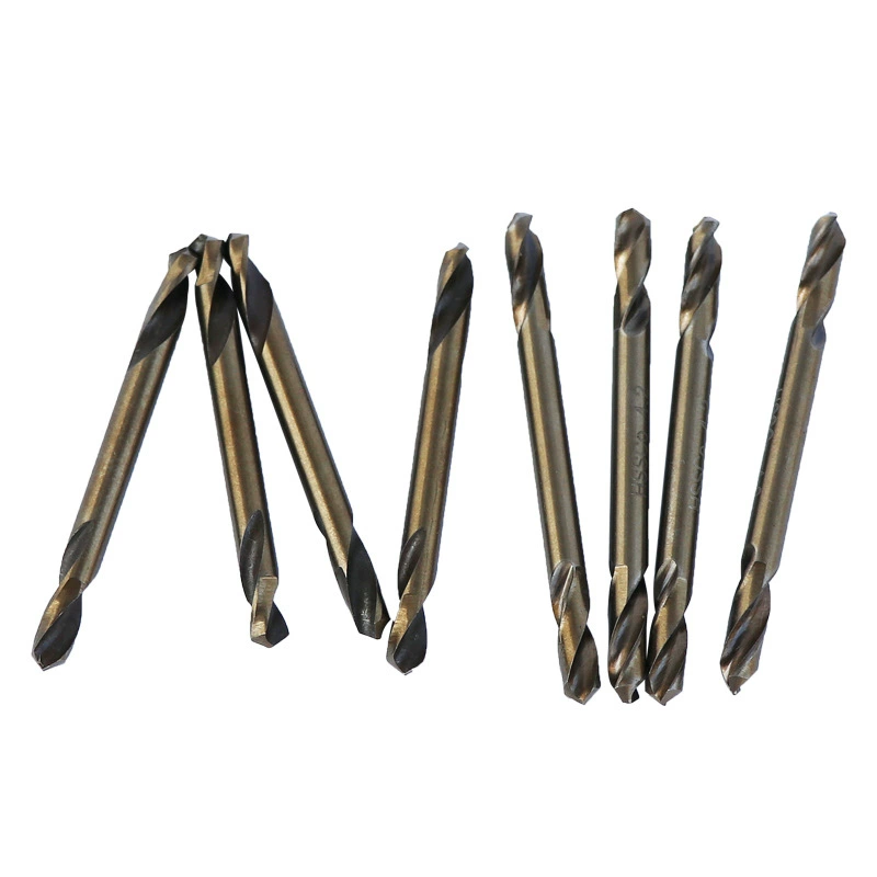 Двуглавое спиральное сверло марки Dichuang, полностью шлифованное сверло, содержащее кобальтом, металлическое сверло из нержавеющей стали, сверло из высокоскоростной стали, прямая ручка с цветком