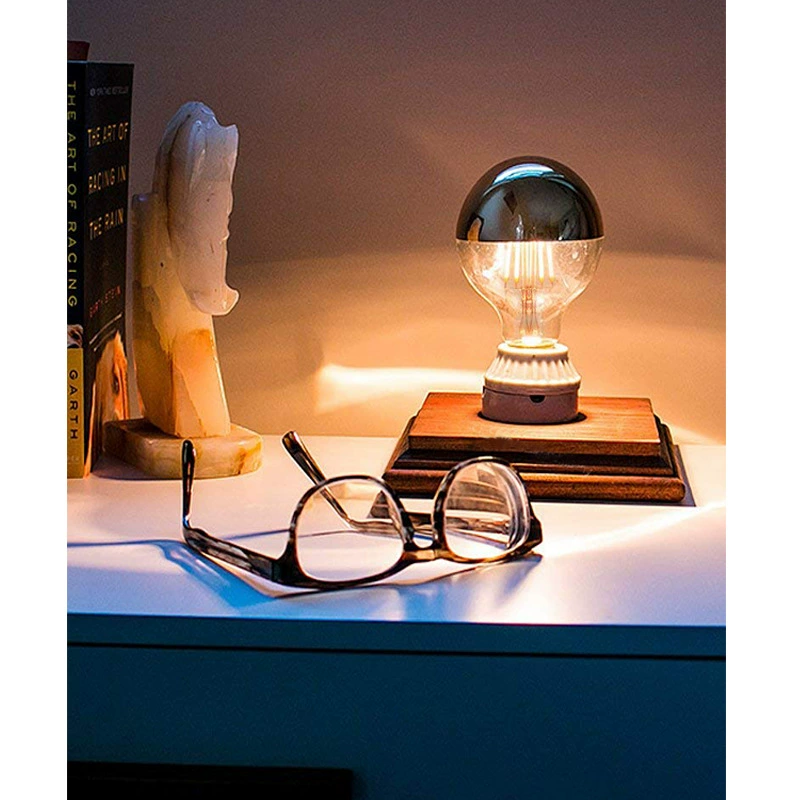 Серебристая LED-лампа Эдисона, 4W, 110V