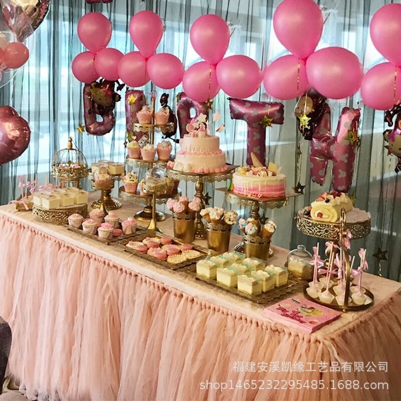 De estilo europeo de hierro de oro soporte de la torta occidental restaurante cafetería tarde té merienda stand postre decoración soporte de exhibición conjunto