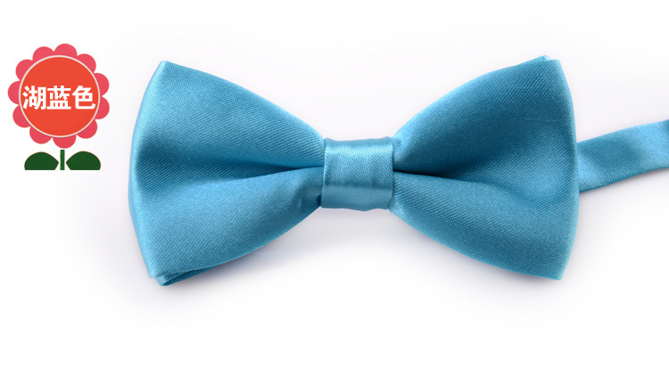 Directo de fábrica color puro pajarita masculina y femenina bebé doble arco rendimiento kindergarten color caramelo al por mayor