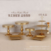 Golden coffee afternoon tea, jewelry, stand, set, European style