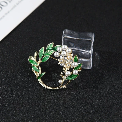 Yaxa sancaqları Drop Oil Enamel Alloy Gardenia