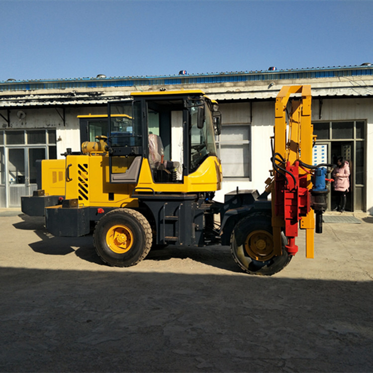 铲车改装公路护栏打桩机 波形液压公路护栏打桩机 护栏打桩机价格