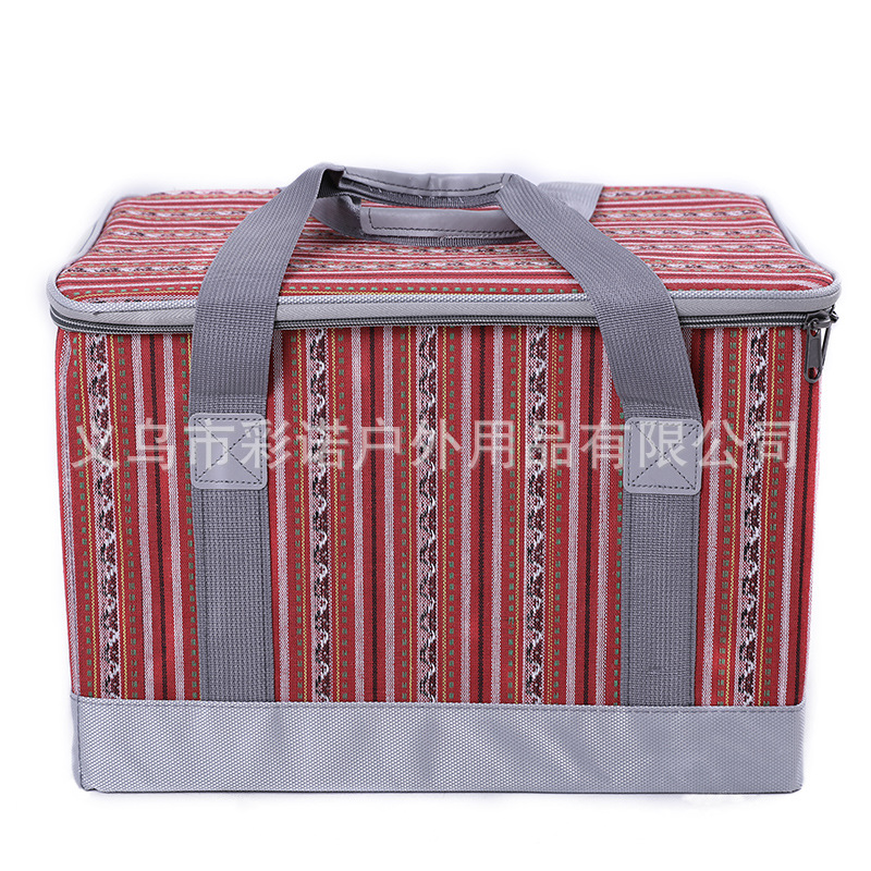 빨간색 줄무늬가있는 원사 염색면