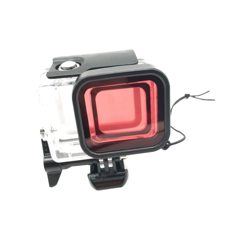 Хит продаж GoPro7 Silver серебристая версия Hero7 White водонепроницаемая оболочка фильтр красный