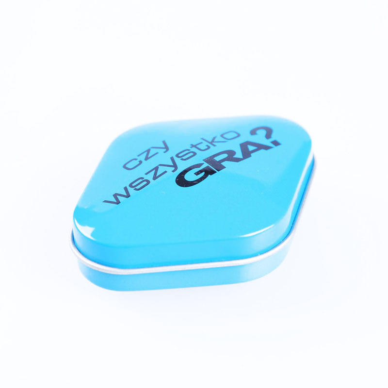 厂家热销卡通菱形铁盒礼品包装马口铁盒耳环项链戒指饰品收纳铁盒