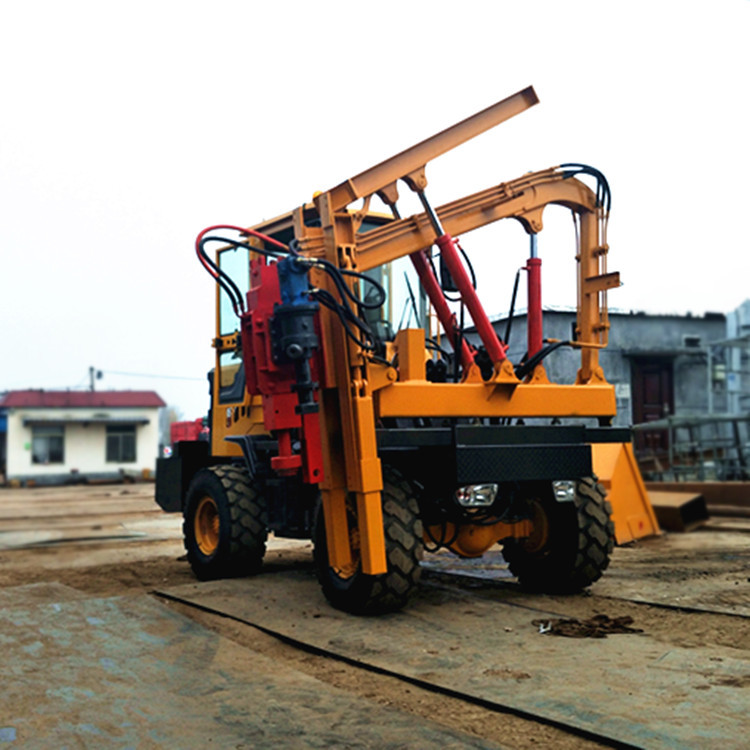 护栏打桩钻孔机 液压护栏打桩钻孔机 公路护栏打桩钻孔机生产厂商