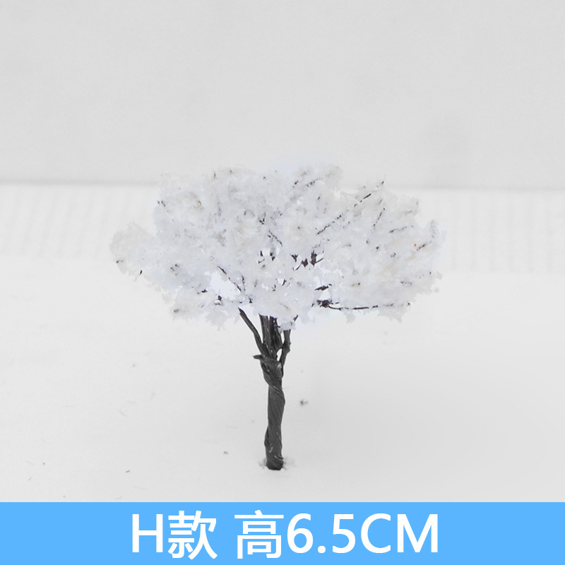 Edificio de mesa de arena modelo pequeño árbol mini alambre flor árbol micro simulación paisaje hecho a mano acabado árbol anillo arte paisajismo material