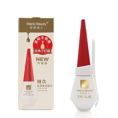 Mary Jane False Eyelash Adhesive 12ml, Red Lid Transparent Adhesive, Enhance Your Eyes with Double Eyelid Cross-Border