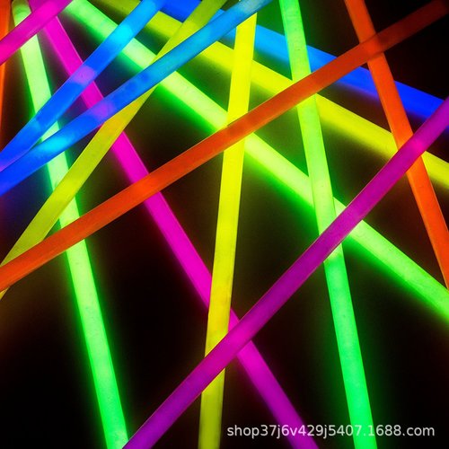 Disposable colorful fluorescent sticks batch concert outdoor dance light sticks 100 pack fluorescent sticks