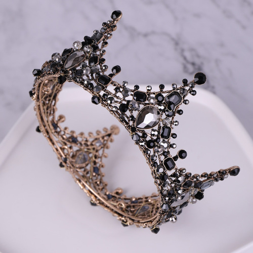 Tuan Ming Crown Hot Selling Baroque Retro Full Circle Crown Birthday Cake Crown Princess Performance Tiara Wholesale