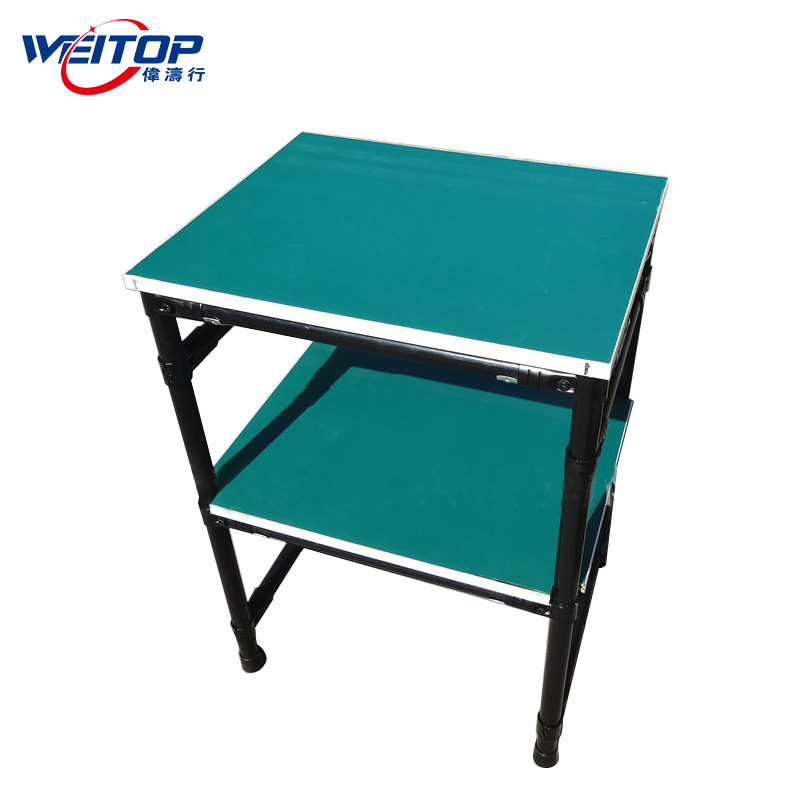 线棒防静电工作台东莞厂家批发黑色精益管操作台电子厂货品打包台