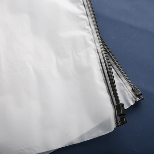Plastic clothing zipper bags underwear packaging bags socks clothes storage bags PE transparent frosted bags wholesale