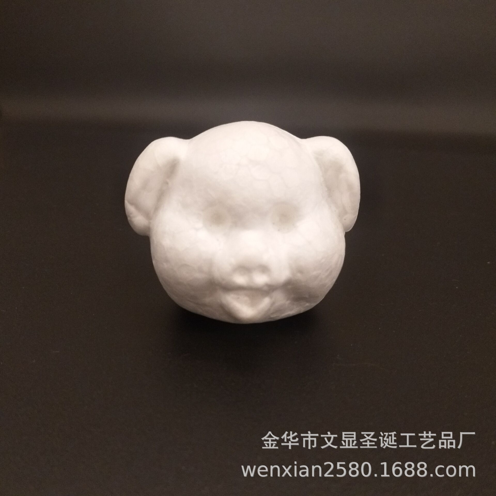 泡沫小动物 泡沫保利龙猪头 EPS仿真猪头八戒5cm 手工DIY玩具