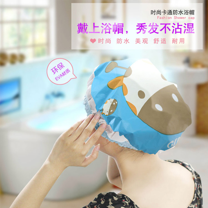 cartoon cute shower cap for adults