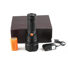 多功能户外强光手电筒可充电 户外手持照明灯露营