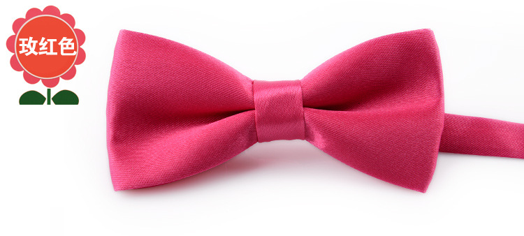 Directo de fábrica color puro pajarita masculina y femenina bebé doble arco rendimiento kindergarten color caramelo al por mayor