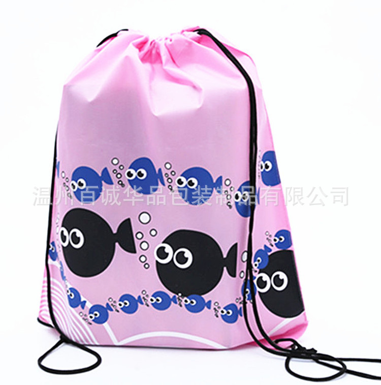 Bolsa de cordón ropa al aire libre bolsa de almacenamiento bolsa de zapatos playa natación entrenamiento cordón bolsa al aire libre mochila de pescado