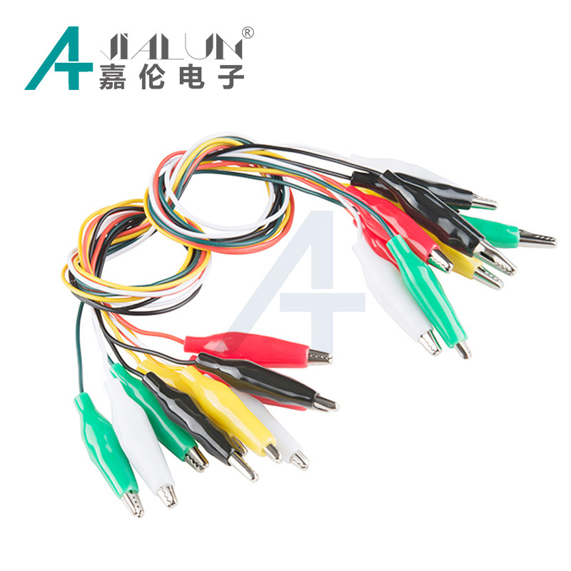 厂家供应仪表测试线 小号五色学生测试线  025026027鳄鱼夹线