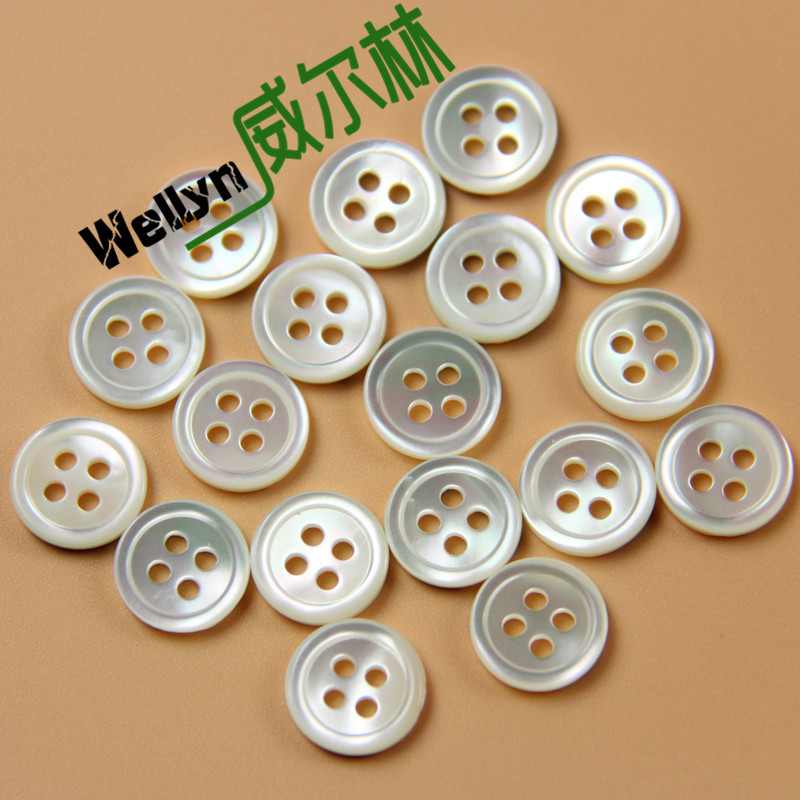 服装钮扣 衬衫扣子 马田螺贝壳扣 四眼扣