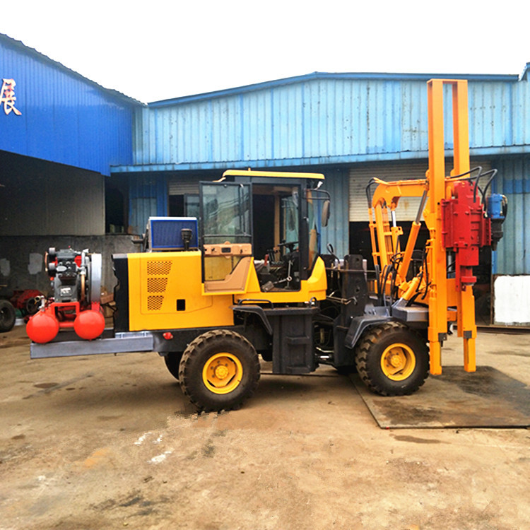 多功能打拔钻一体护栏打桩机 护栏打桩机价格 护栏打桩机厂家供应