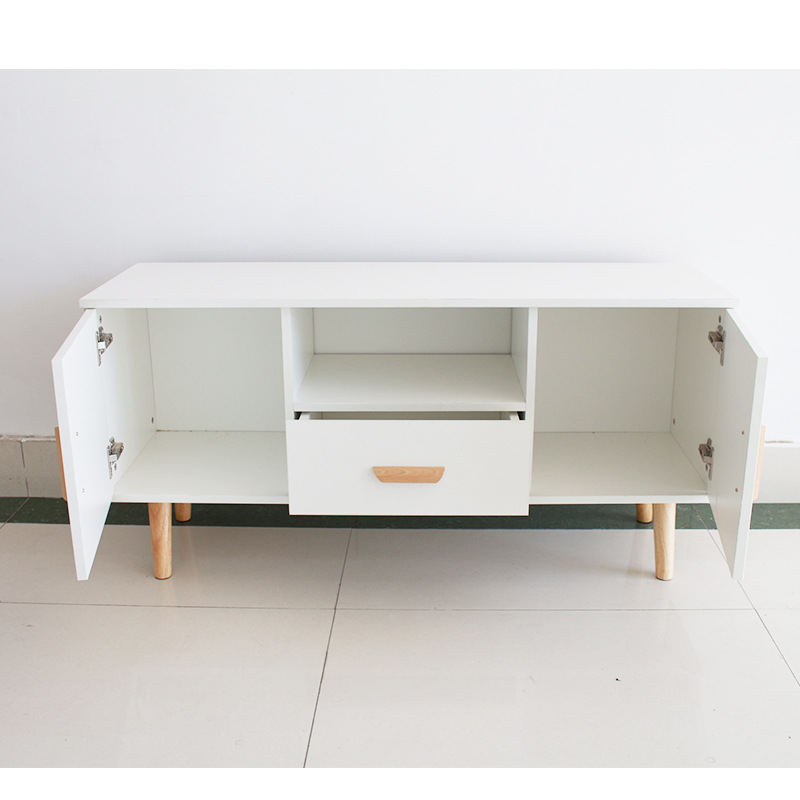 Fabricante suministra muebles de TV nórdicos para apartamentos pequeños, muebles de TV modernos minimalistas para sala de estar con imitación de mármol.