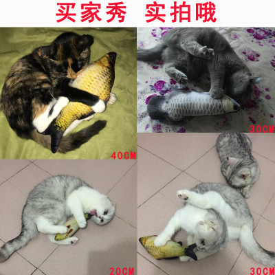 Catnip Fish Cat Funny Stick Pet Cat Toy Fish Simulation Cat Supplies Cat Pillow Crazy Catnip Pack 6