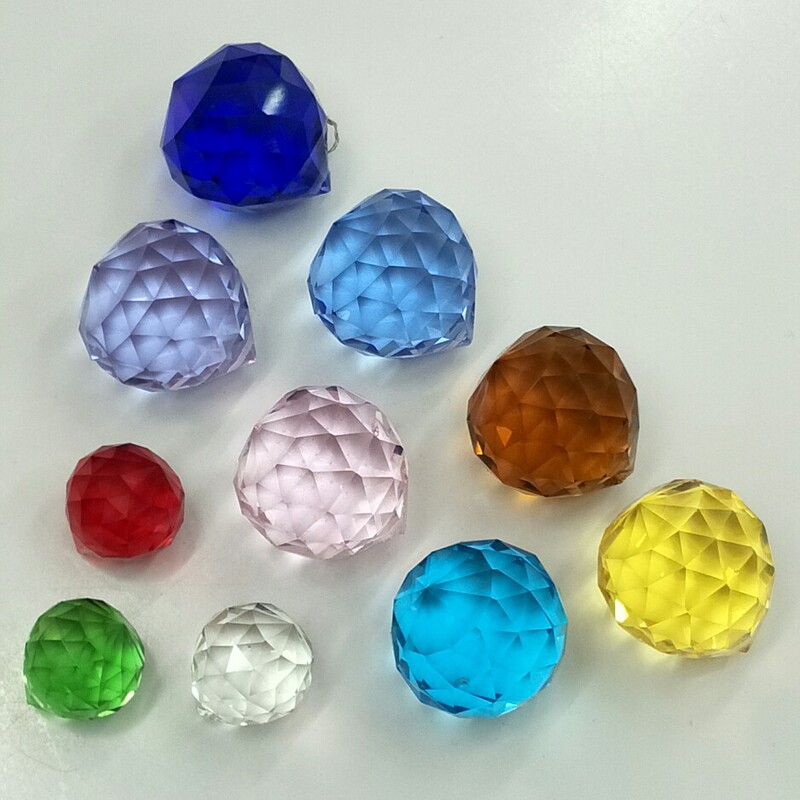 Transparent crystal multi-specification lamp ball pendant crystal wedding props bead curtain accessories pendant crafts wholesale